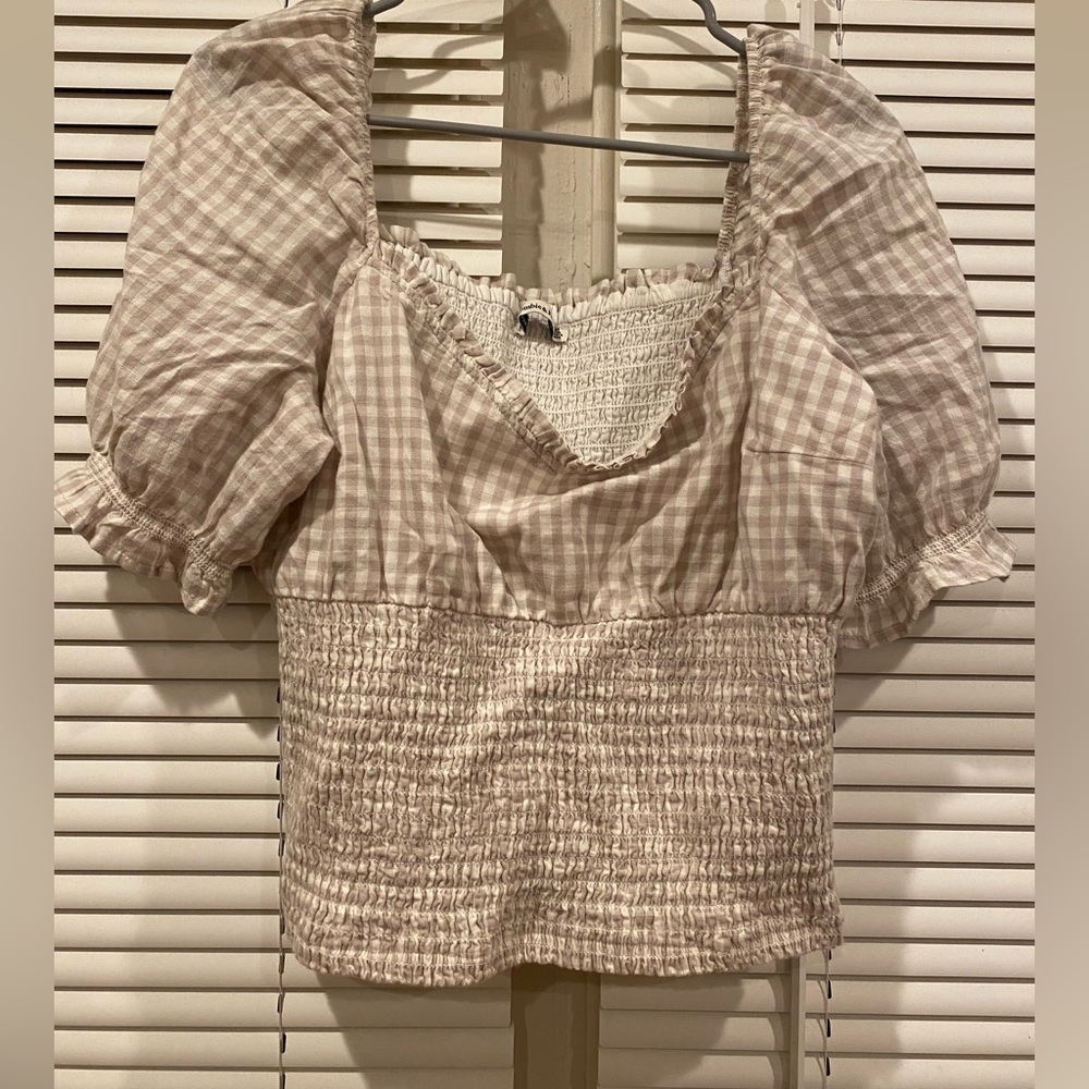 Abercrombie plaid blouse